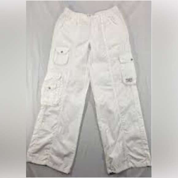 BDG RAE CARPENTER CARGO URBAN OUTFITTERS WHITE BAGGY WIDE LEG SIZE 29 - Picture 11 of 11
